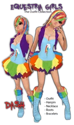 Size: 326x547 | Tagged: safe, banned from derpibooru, deleted from derpibooru, derpibooru import, rainbow dash, human, breasts, cleavage, clothes, dress, humanized, imvu, jewelry, necklace, uncanny valley