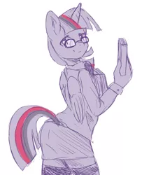 Size: 811x1000 | Tagged: safe, artist:sion, banned from derpibooru, deleted from derpibooru, derpibooru import, twilight sparkle, alicorn, anthro, glasses, solo, twilight sparkle (alicorn)