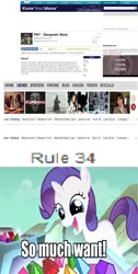 Size: 1176x2332 | Tagged: safe, banned from derpibooru, deleted from derpibooru, derpibooru import, rarity, the cutie mark chronicles, call of duty, creepypasta, female, filly, filly rarity, gangnam style, gemstones, know your meme, obligatory pony, so much want, text, wat, younger