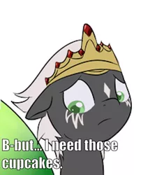 Size: 484x598 | Tagged: safe, artist:willthefilly, banned from derpibooru, deleted from derpibooru, derpibooru import, edit, barely pony related, caption, crown, fairy filly, filly funtasia, frown, image, jewelry, male, png, regalia, simple background, solo, text, the cupcake mystery (filly funtasia), white background, willow (filly funtasia)