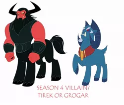 Size: 942x794 | Tagged: safe, artist:peachiekeenie, banned from derpibooru, deleted from derpibooru, derpibooru import, grogar, lord tirek, g1, g1 to g4, generation leap, hilarious in hindsight, op is a fucking wizard