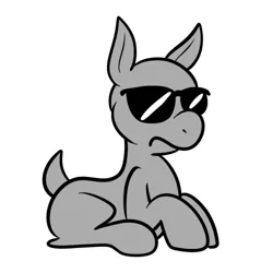 Size: 500x500 | Tagged: safe, artist:karpet-shark, banned from derpibooru, deleted from derpibooru, derpibooru import, oc, oc:anon, ponified, pony, solo, sunglasses, tumblr