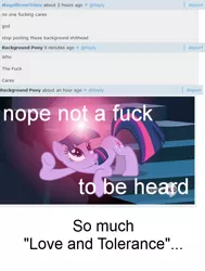 Size: 632x834 | Tagged: safe, banned from derpibooru, deleted from derpibooru, derpibooru import, twilight sparkle, derpibooru, barely pony related, caption, comments, drama bait, image, meta, op is a faggot, png, text, troll, vulgar