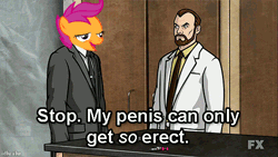 Size: 500x281 | Tagged: suggestive, banned from derpibooru, deleted from derpibooru, derpibooru import, scootaloo, animated, archer (show), caption, chickun, exploitable meme, faic, forced meme, gif, gif with captions, meme