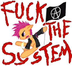 Size: 766x700 | Tagged: dead source, safe, artist:misophoniac, banned from derpibooru, deleted from derpibooru, derpibooru import, scootaloo, anarchist, image, molotov cocktail, png, politics, riot, solo, song reference, system of a down, vulgar