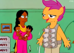 Size: 500x360 | Tagged: safe, banned from derpibooru, deleted from derpibooru, derpibooru import, scootaloo, chickun, exploitable meme, faic, forced meme, meme, milk, the simpsons