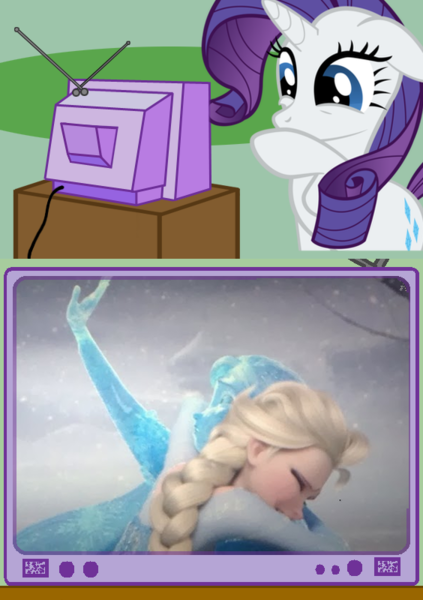 Size: 564x800 | Tagged: safe, banned from derpibooru, deleted from derpibooru, derpibooru import, rarity, spoiler:frozen, spoiler:movies, 1840s, 19th century, anna, bittersweet, disney, elsa, exploitable meme, frozen, frozen (movie), heartwarming, heroic sacrifice, image, meme, obligatory pony, png, self sacrifice, tearjerker, tv meme