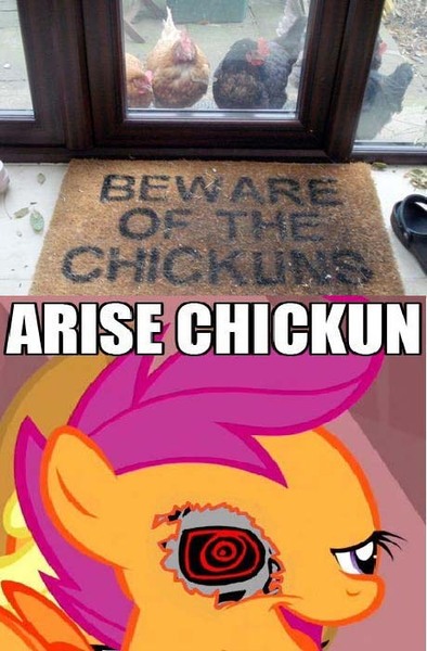 Size: 460x700 | Tagged: safe, banned from derpibooru, deleted from derpibooru, derpibooru import, scootaloo, chickun, exploitable meme, faic, forced meme, meme