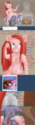 Size: 1280x4572 | Tagged: grimdark, artist:miles-valentine, banned from derpibooru, deleted from derpibooru, derpibooru import, limestone pie, pinkie pie, semi-anthro, ask, pinkamena diane pie, tumblr