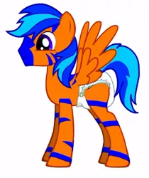 Size: 374x445 | Tagged: suggestive, banned from derpibooru, deleted from derpibooru, derpibooru import, oc, oc:neon lightning, unofficial characters only, pegasus, pony creator, 9000 hours in pony creator, diaper, diaper fetish, fetish, male, neonlighting, solo, solo male, stallion