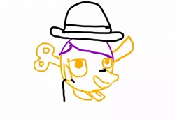 Size: 1024x713 | Tagged: safe, banned from derpibooru, deleted from derpibooru, derpibooru import, scootaloo, 1000 hours in ms paint, adolf hitler, cane, charlie chaplin, chickun, exploitable meme, faic, forced meme, hat, heil, meme, solo, wind up toy