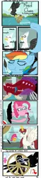 Size: 7000x30000 | Tagged: source needed, useless source url, semi-grimdark, artist:amarcato, banned from derpibooru, deleted from derpibooru, derpibooru import, pinkie pie, rainbow dash, that friggen eagle, oc, oc:fausticorn, ponified, alicorn, bird, duck, eagle, pony, :t, absurd resolution, comic, eating, eyes on the prize, fetish, food chain, fork, fourth wall, god, goddess, hoof hold, lauren faust, licking, licking lips, looking at you, nature, one eye closed, smiling, spread wings, tongue out, vore, wat, wheelduck, wide eyes, wings, wink