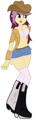 Size: 432x1456 | Tagged: suggestive, artist:sjart117, banned from derpibooru, deleted from derpibooru, derpibooru import, oc, oc:lannie lona, unofficial characters only, equestria girls, cute, happy, ms paint, solo, western