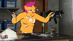 Size: 1920x1080 | Tagged: suggestive, banned from derpibooru, deleted from derpibooru, derpibooru import, scootablue, scootaloo, archer (show), chickun, exploitable meme, faic, forced meme, meme