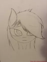 Size: 1936x2592 | Tagged: safe, artist:pyravia, banned from derpibooru, deleted from derpibooru, derpibooru import, applejack, rainbow dash, bedroom eyes, blushing, bust, cute, looking away, monochrome, pencil drawing, portrait, sketch, smiling, solo, traditional art, wip