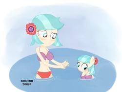 Size: 2855x2142 | Tagged: safe, artist:dm29, artist:doneddzorua, banned from derpibooru, deleted from derpibooru, derpibooru import, coco pommel, pony, equestria girls, art theft, belly button, bikini, breasts, busty coco pommel, clothes, cocobetes, cute, female, filly, human ponidox, julian yeo is trying to murder us, pony pet, self ponidox, square crossover, swimming, swimsuit, trace, water