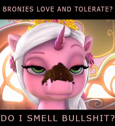 Size: 381x417 | Tagged: questionable, banned from derpibooru, deleted from derpibooru, derpibooru import, edit, pony, unicorn, unicorn filly, drama, filly funtasia, flower, image, jpeg, not chocolate, out of context, rose, rose (filly funtasia), solo, text, the blue rainbow (filly funtasia), vulgar