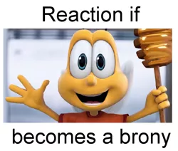 Size: 598x508 | Tagged: safe, banned from derpibooru, deleted from derpibooru, derpibooru import, bee, insect, buzzbee, cereal, cheerios, exploitable meme, food, forced meme, honey nut cheerios, meme, meta, reaction if, reaction if x becomes a brony, text