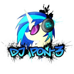 Size: 700x700 | Tagged: safe, artist:sparkdraws, banned from derpibooru, deleted from derpibooru, derpibooru import, vinyl scratch, glasses, headphones, solo, spray, vector