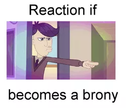 Size: 612x524 | Tagged: safe, banned from derpibooru, deleted from derpibooru, derpibooru import, cranky doodle donkey, equestria girls, exploitable meme, forced meme, makes no sense, meme, meta, pointless, reaction if, reaction if x becomes a brony, text