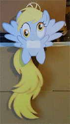 Size: 170x300 | Tagged: safe, artist:decodrew, banned from derpibooru, deleted from derpibooru, derpibooru import, derpy hooves, pegasus, pony, animated, clock, craft, custom, derpy hooves clock, female, irl, mare, pendulum, photo, tail, toy, woodwork, youtube link