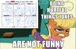 Size: 1115x719 | Tagged: safe, banned from derpibooru, deleted from derpibooru, derpibooru import, ms. harshwhinny, rainbow dash, doing hurtful things, doing loving things, drama, exploitable meme, meme, mouthpiece, ms. harshwhinny's professional chalkboard, no fun allowed, obligatory pony, social justice