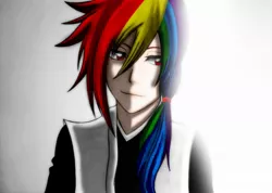 Size: 2167x1539 | Tagged: safe, artist:names76, banned from derpibooru, deleted from derpibooru, derpibooru import, rainbow dash, human, bleach (manga), crossover, humanized, solo