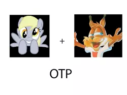 Size: 911x683 | Tagged: safe, banned from derpibooru, deleted from derpibooru, derpibooru import, derpy hooves, background pony strikes again, bubsy, crack shipping, downvote bait, exploitable meme, meme, otp, shipping