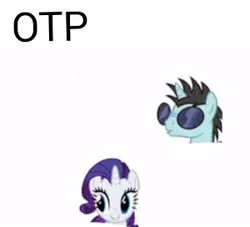 Size: 300x272 | Tagged: safe, banned from derpibooru, deleted from derpibooru, derpibooru import, neon lights, rarity, rising star, crack shipping, exploitable meme, female, male, meme, otp, shipping, straight