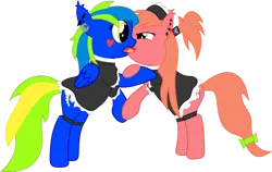 Size: 1125x710 | Tagged: suggestive, artist:darknisfan1995, banned from derpibooru, deleted from derpibooru, derpibooru import, oc, oc:daisy, oc:sockschaser, french kiss, kissing, simple background, transparent background