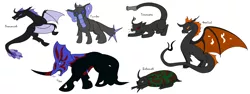 Size: 7880x2960 | Tagged: safe, artist:splinterstar, banned from derpibooru, deleted from derpibooru, derpibooru import, oc, unofficial characters only, changeling, changeling behemoth, original species, behemoth, concept art, dracomorph, eviscerater, monster, pounder, simple background, titan, white background
