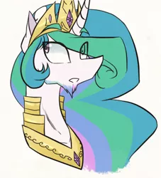 Size: 425x468 | Tagged: safe, artist:ajue, banned from derpibooru, deleted from derpibooru, derpibooru import, princess celestia, armor, beard, facial hair, goatee, looking back, malestia, open mouth, prince solaris, rule 63, solo