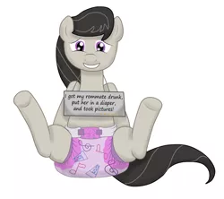 Size: 2397x2125 | Tagged: safe, artist:thelegitimantis, banned from derpibooru, deleted from derpibooru, derpibooru import, octavia melody, diaper, diaper fetish, fetish, pony shaming