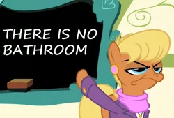 Size: 880x595 | Tagged: safe, banned from derpibooru, deleted from derpibooru, derpibooru import, ms. harshwhinny, exploitable meme, kindergarten cop, meme, ms. harshwhinny's professional chalkboard, obligatory pony