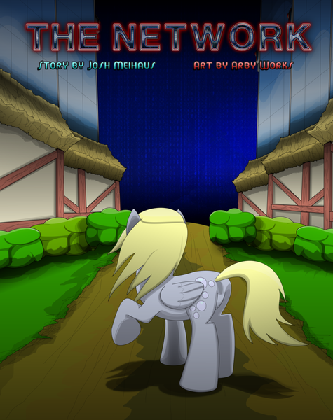 Size: 1244x1570 | Tagged: safe, artist:arby-works, artist:arbyworks, banned from derpibooru, deleted from derpibooru, derpibooru import, derpy hooves, fanfic, cover, josh meihaus, science, science fiction, title page