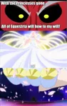 Size: 676x1080 | Tagged: safe, banned from derpibooru, deleted from derpibooru, derpibooru import, edit, screencap, lord tirek, human, attack, caption, cure blossom, cure marine, cure moonlight, cure sunshine, exploitable meme, giant fist, goddess, heartcatch orchestra, heartcatch precure, image macro, meme, ouch, precure, text, tirek is doomed, tirek vs everyone meme