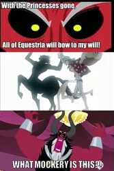 Size: 339x506 | Tagged: safe, banned from derpibooru, deleted from derpibooru, derpibooru import, lord tirek, centaur, exploitable meme, franky, meme, one piece, tirek vs everyone meme