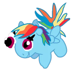 Size: 438x420 | Tagged: safe, artist:sjart117, banned from derpibooru, deleted from derpibooru, derpibooru import, rainbow dash, interpretation, solo