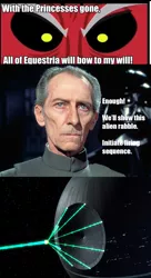 Size: 652x1200 | Tagged: safe, banned from derpibooru, deleted from derpibooru, derpibooru import, lord tirek, a new hope, darth vader, death star, exploitable meme, grand moff, laser, meme, peter cushing, star wars, tirek vs everyone meme, wilhuff tarkin