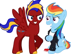 Size: 6780x5169 | Tagged: safe, artist:sebisscout1997, banned from derpibooru, deleted from derpibooru, derpibooru import, rainbow dash, oc, pony creator, clothes, greaser, jacket, leather jacket, vector
