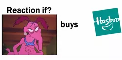 Size: 1366x677 | Tagged: safe, banned from derpibooru, deleted from derpibooru, derpibooru import, cyril sneer, exploitable meme, meme, meta, reaction if, reaction if x buys hasbro, the raccoons