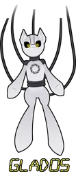 Size: 700x1577 | Tagged: safe, artist:sparkdraws, banned from derpibooru, deleted from derpibooru, derpibooru import, robot, aperture science, crossover, glados, portal 2, portal (valve), wires