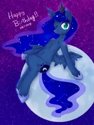 Size: 600x800 | Tagged: safe, artist:divided-s, banned from derpibooru, deleted from derpibooru, derpibooru import, princess luna, one eye closed, solo, wink