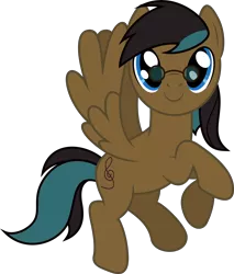 Size: 6998x8196 | Tagged: safe, artist:djdavid98, artist:parclytaxel, banned from derpibooru, deleted from derpibooru, derpibooru import, oc, oc:skynote, unofficial characters only, pony, .ai available, .svg available, absurd resolution, flying, glasses, simple background, solo, transparent background, vector