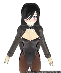 Size: 583x696 | Tagged: suggestive, artist:adammasterart, banned from derpibooru, deleted from derpibooru, derpibooru import, octavia melody, human, 3d, breasts, clothes, corset, humanized, leotard, mmd, pantyhose