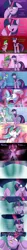 Size: 750x7000 | Tagged: safe, artist:amarcato, banned from derpibooru, deleted from derpibooru, derpibooru import, princess celestia, spike, trixie, twilight sparkle, twilight sparkle (alicorn), ponified, alicorn, pony, assimilation, bill cipher, cardboard wings, character to character, clone, comic, crossover, fake wings, gravity falls, hair dye, looking at you, offscreen character, pony to pony, pov, rope, rule 63, transformation, transgender transformation, twilight snapple, twinning, wat, wig