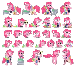 Size: 5906x5195 | Tagged: semi-grimdark, artist:culu-bluebeaver, banned from derpibooru, deleted from derpibooru, derpibooru import, pinkie pie, fanfic:cupcakes, cutie mark dress, simple background, transparent background, vector