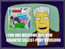 Size: 512x384 | Tagged: safe, banned from derpibooru, deleted from derpibooru, derpibooru import, octavia melody, bedroom eyes, kent brockman, map, meme, solo, the simpsons, weather, winter storm octavia