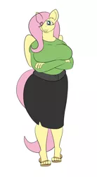 Size: 706x1280 | Tagged: safe, artist:freebird11, banned from derpibooru, deleted from derpibooru, derpibooru import, fluttershy, anthro, bat pony, breasts, busty fluttershy, feet, flutterbat, race swap, sandals, solo, toes