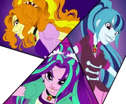 Size: 1024x838 | Tagged: safe, artist:naara-kantayeni, artist:nstone53, artist:theartsyemporium, banned from derpibooru, deleted from derpibooru, derpibooru import, adagio dazzle, aria blaze, sonata dusk, equestria girls, rainbow rocks, the dazzlings, watermark